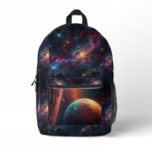 Cosmic Galaxy Print Cut Sew Bag
