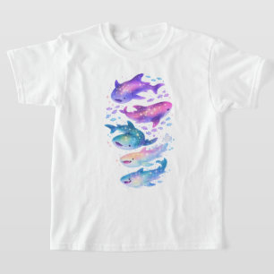 Cosmic Galaxy Sharks T-Shirt