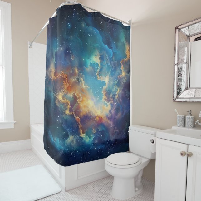 Cosmic Galaxy Shower Curtain (In Situ)