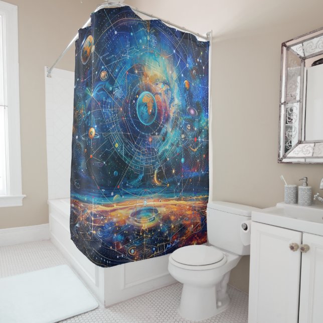 Cosmic Galaxy Shower Curtain (In Situ)
