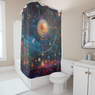 Cosmic Galaxy Shower Curtain