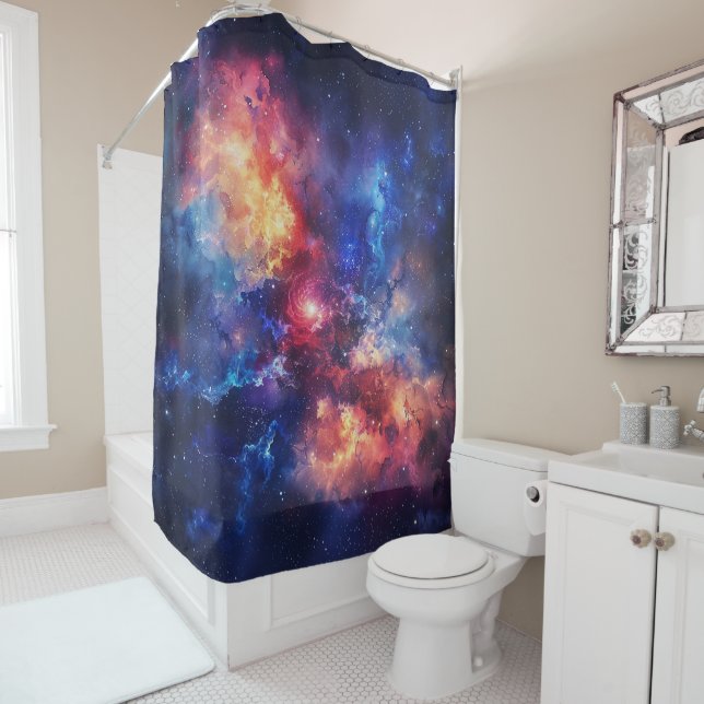 Cosmic Galaxy Shower Curtain (In Situ)