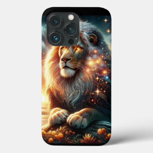 Cosmic Galaxy Space Lion Leo Strength Astrology  iPhone 13 Pro Case