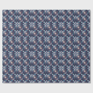 Cosmic Galaxy Spiral Mandala Design Pattern Wrapping Paper