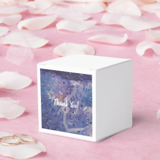 Cosmic Galaxy Watercolor Abstract Thank You Favor Box