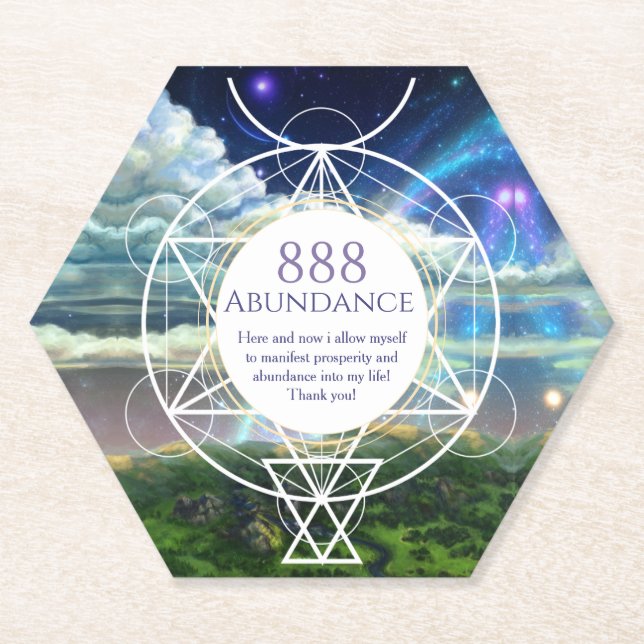 Cosmic gate manifestation  paper coaster (Front)