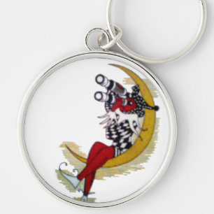 Cosmic Gaze: Elf on the Moon Adventure Keychain