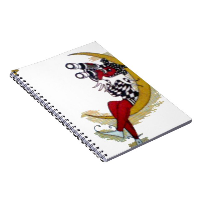 Cosmic Gaze: Elf on the Moon Adventure Notebook (Right Side)