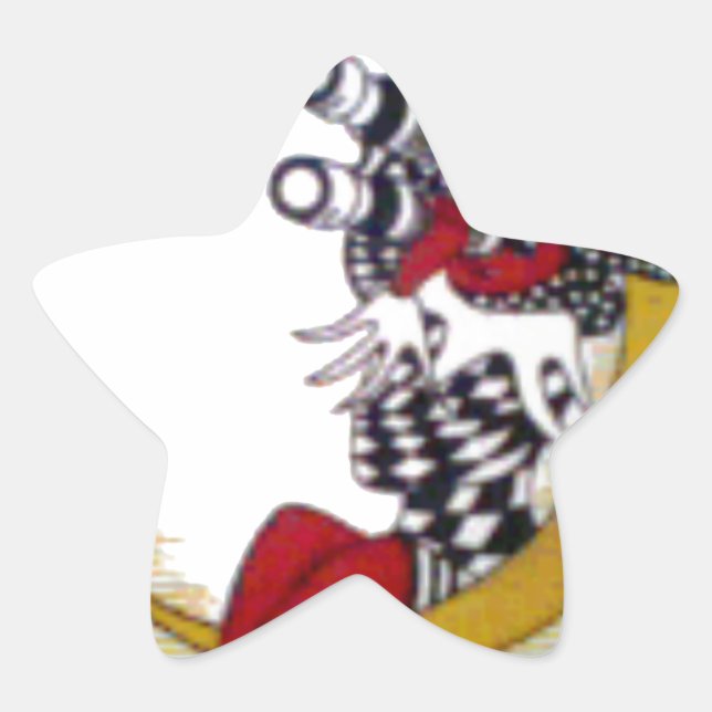 Cosmic Gaze: Elf on the Moon Adventure Star Sticker (Front)