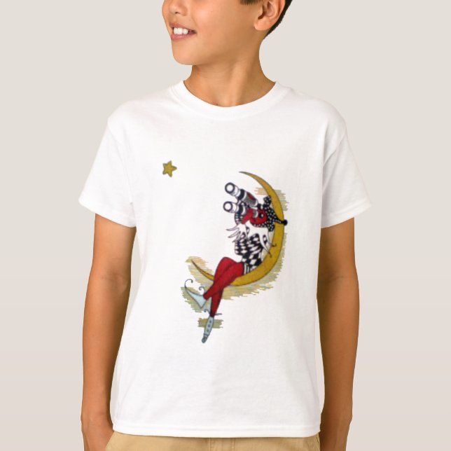 Cosmic Gaze: Elf on the Moon Adventure T-Shirt (Front)