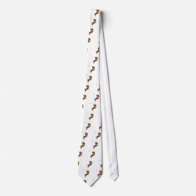 Cosmic Gaze: Elf on the Moon Adventure Tie (Front)