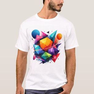 Cosmic geometry in vibrant colours T-Shirt