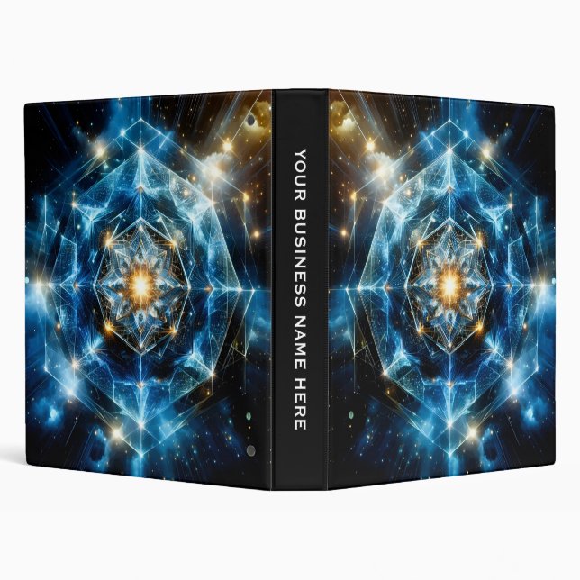 Cosmic Geometry Mandala Star Universe Abstract Binder (Background)