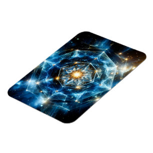 Cosmic Geometry Mandala Star Universe Abstract Magnet
