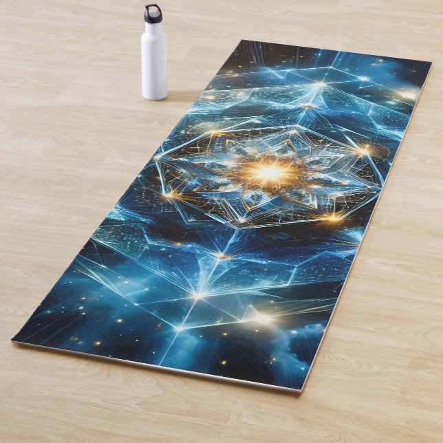Cosmic Geometry Mandala Star Universe Abstract Yoga Mat (In Situ)