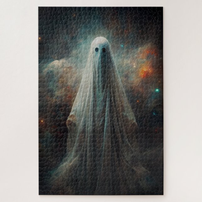 Cosmic Ghost Halloween Jigsaw Puzzle (Vertical)