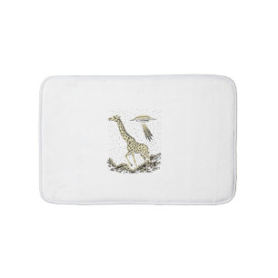 Cosmic Giraffe Funny Giraffe for Women Men Weird U Bath Mat