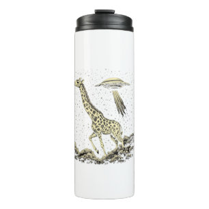Cosmic Giraffe Funny Giraffe for Women Men Weird U Thermal Tumbler