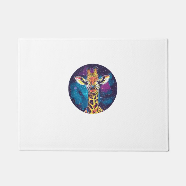 Cosmic Giraffe Universe Adventure  Doormat (Front)