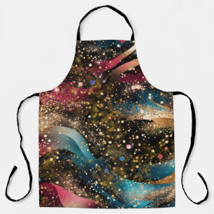 Cosmic Gold Dust All-Over Print Apron