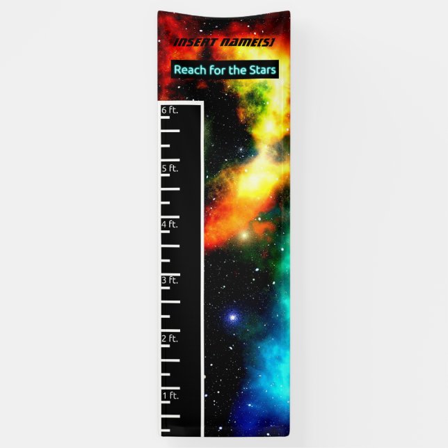 Cosmic Grow Chart Banner (Vertical)
