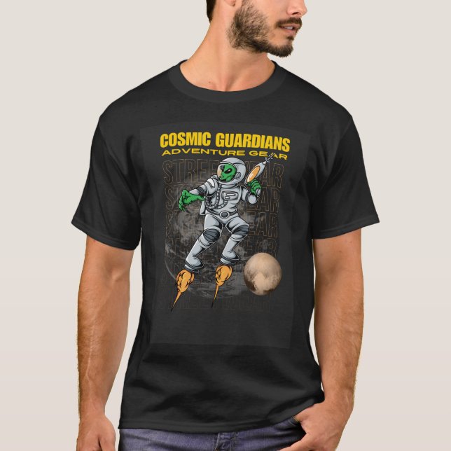 Cosmic Guardians Space Adventure Gear T-shirt (Front)