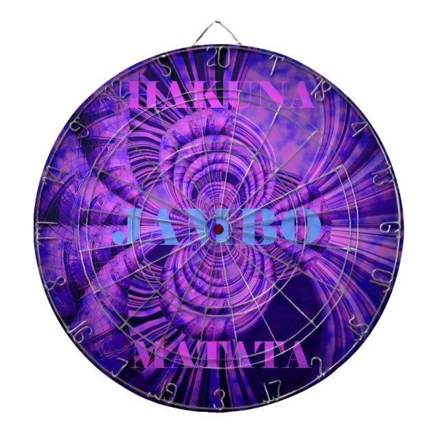 Cosmic Hakuna Art Print Dartboard (Front)