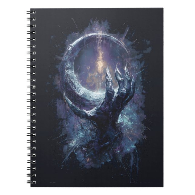 Cosmic Hand Dark Fantasy Notebook (Front)