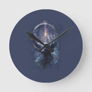 Cosmic Hand Dark Fantasy Round Clock