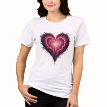 cosmic heart galaxy shirt