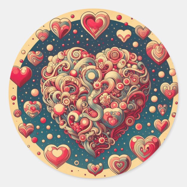 Cosmic Heart Sticker (Front)