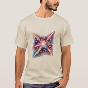 Cosmic Heartburst Galaxy Starburst Space Aesthetic T-Shirt