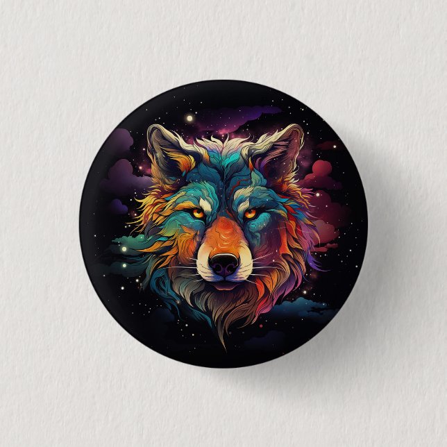 Cosmic Howl 1 Inch Round Button (Front)
