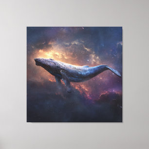 Cosmic Humpback Whale Canvas Print
