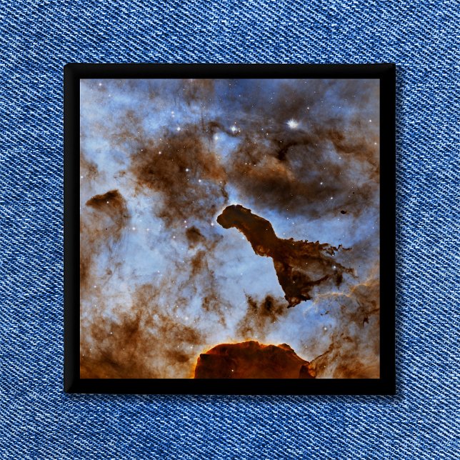 Cosmic Ice Celestial Space Photo 2 Inch Square Button (Cosmic Ice Carina Nebula Celestial Space Photo Button)