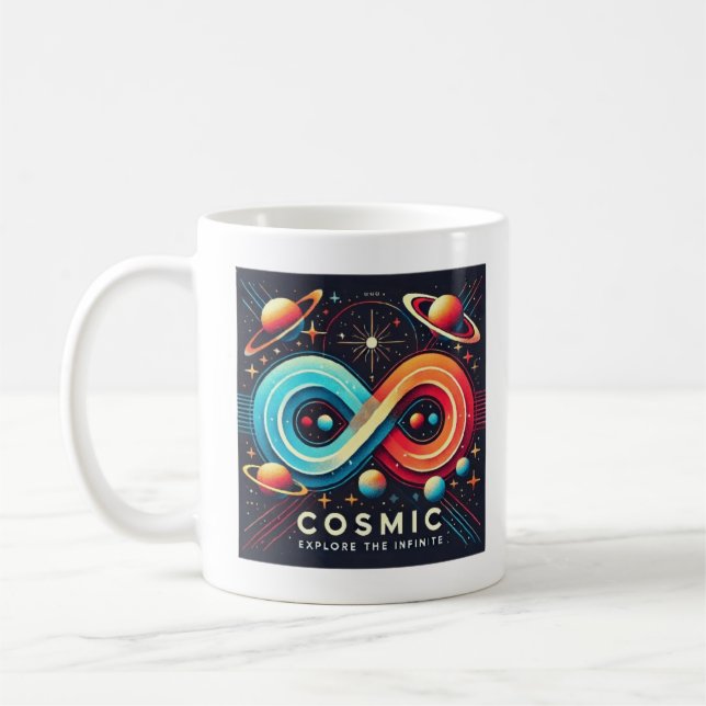 Cosmic Infinity: Explore the Infinite Coffee Mug (Left)