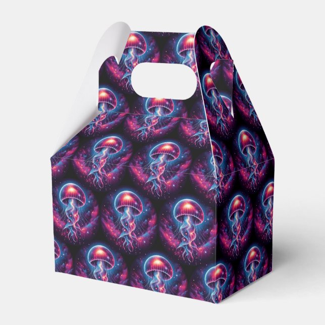 Cosmic Jellyfish Artwork Galaxy Favor Box (Front Side)