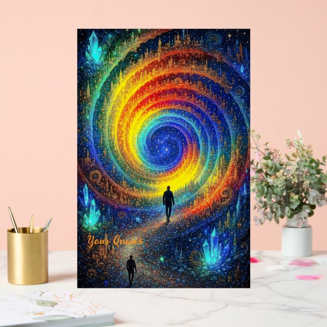 Cosmic Journey Galaxy Rainbow Light Surreal  (Mariage)