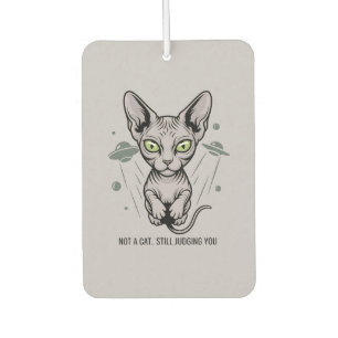 Cosmic Judging Sphynx Cat Art Air Freshener