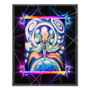 Cosmic Juggler Fantasy art Photo Print