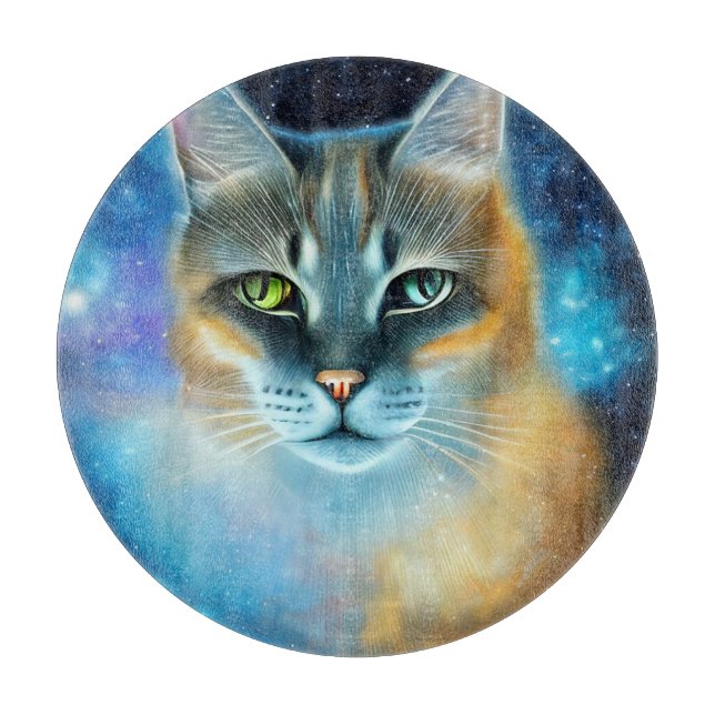 Cosmic Kitty Cutting Board (Front)