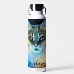 Cosmic Kitty Monogram Water Bottle