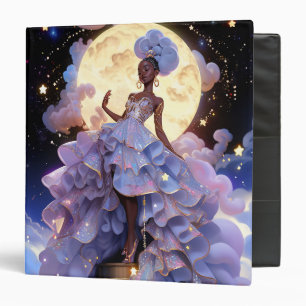 Cosmic Lady African American Fantasy Art Binder