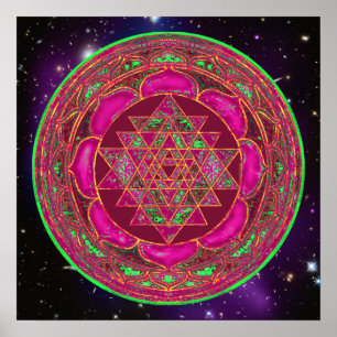 Cosmic Lakshmi Mandala Poster