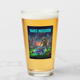Cosmic Lawn Slayer Glass Beer Stein