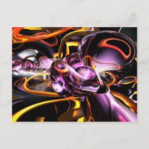 Cosmic Lightning Abstract Postcard