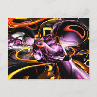 Cosmic Lightning Abstract Postcard