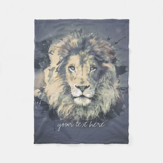 COSMIC LION KING | Couverture en polaire personnal (Devant)