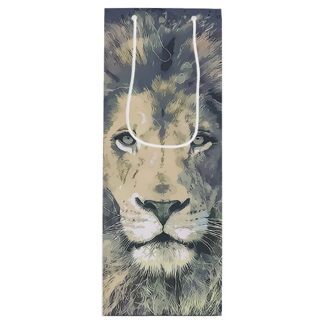 COSMIC LION KING | Custom Gift Bag- Wine Bag (Front)
