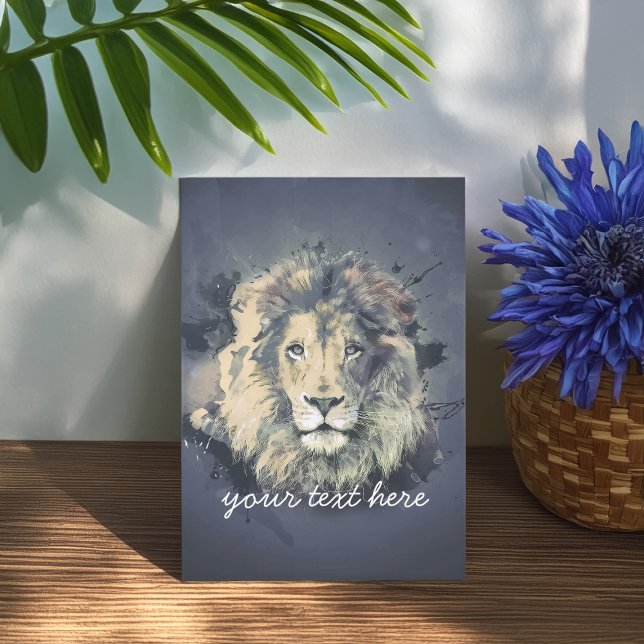 COSMIC LION KING | Custom Greeting Card (Creator Uploaded)